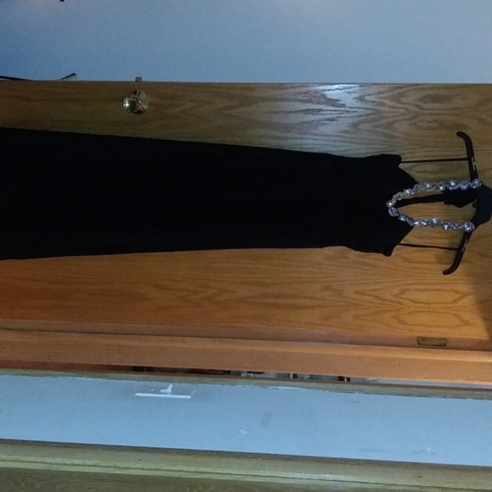Long black evening gown